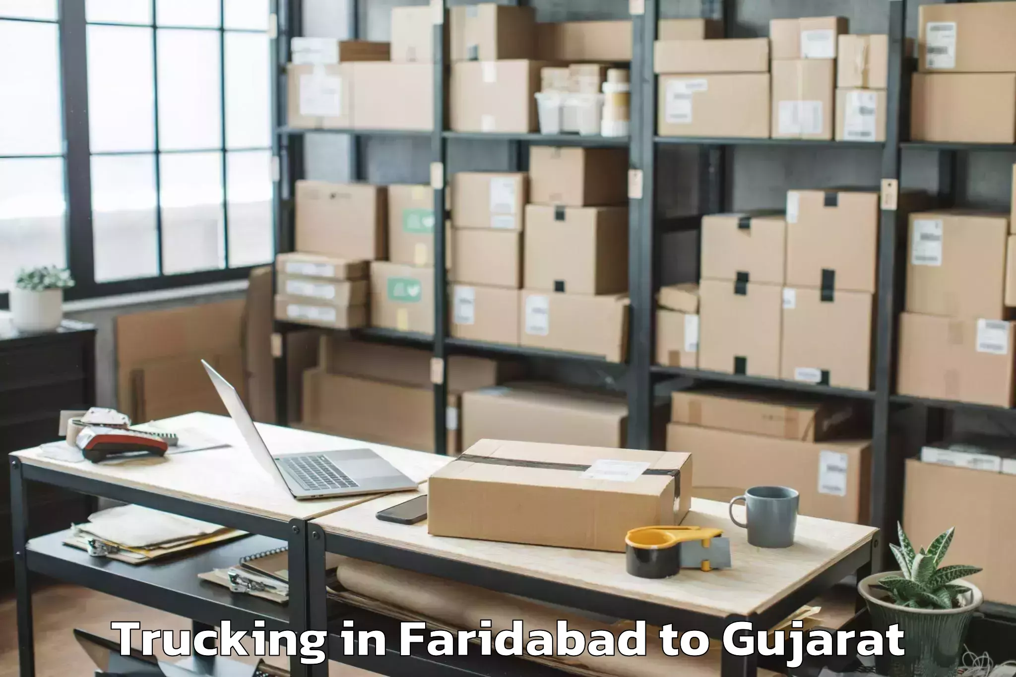 Easy Faridabad to Dungra Trucking Booking